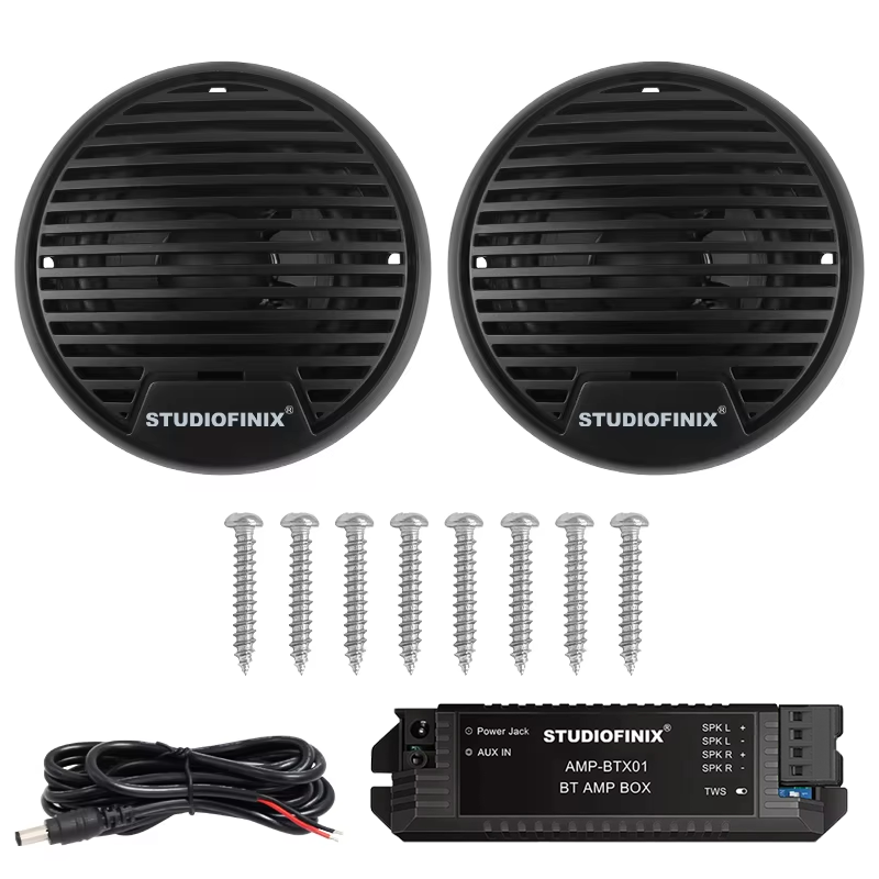 Apple Music Audio Quality - STUDIOFINIX 3インチ 160W 2個入り 高品質マリン防水スピーカー オートバイ用Bluetoothオーディオステレオシステム