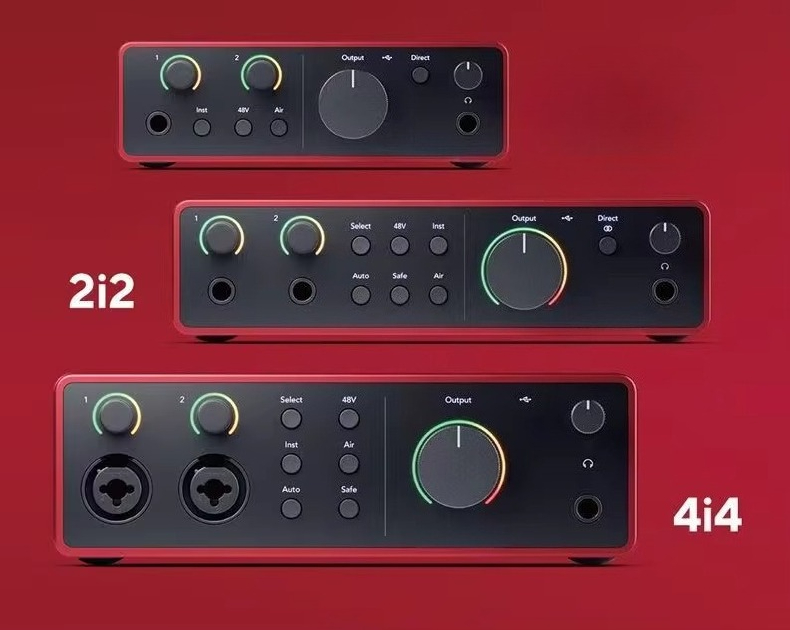 Audio Music Instrumental - Forster Scarlet 2i2クアッド世代サウンドカード オーディオブック制作・録音用 楽器アクセサリー