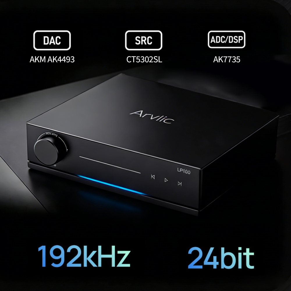 Audio Music Google - Arylic LP100 ワイヤレスミュージックストリーマー、WiFi Bluetooth 5.4 AirPlay