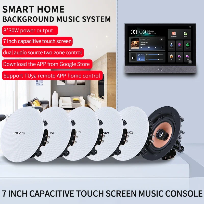 スマートホーム背景音楽システム 2ゾーン再生 ホームシアター - Audio Music Google のレビューと価格
