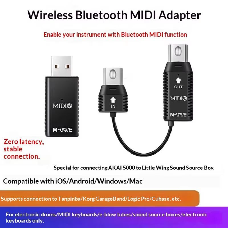 在庫あり ワイヤレスBluetooth USB 5ピンMID - Audio Music Instrumental のレビューと価格