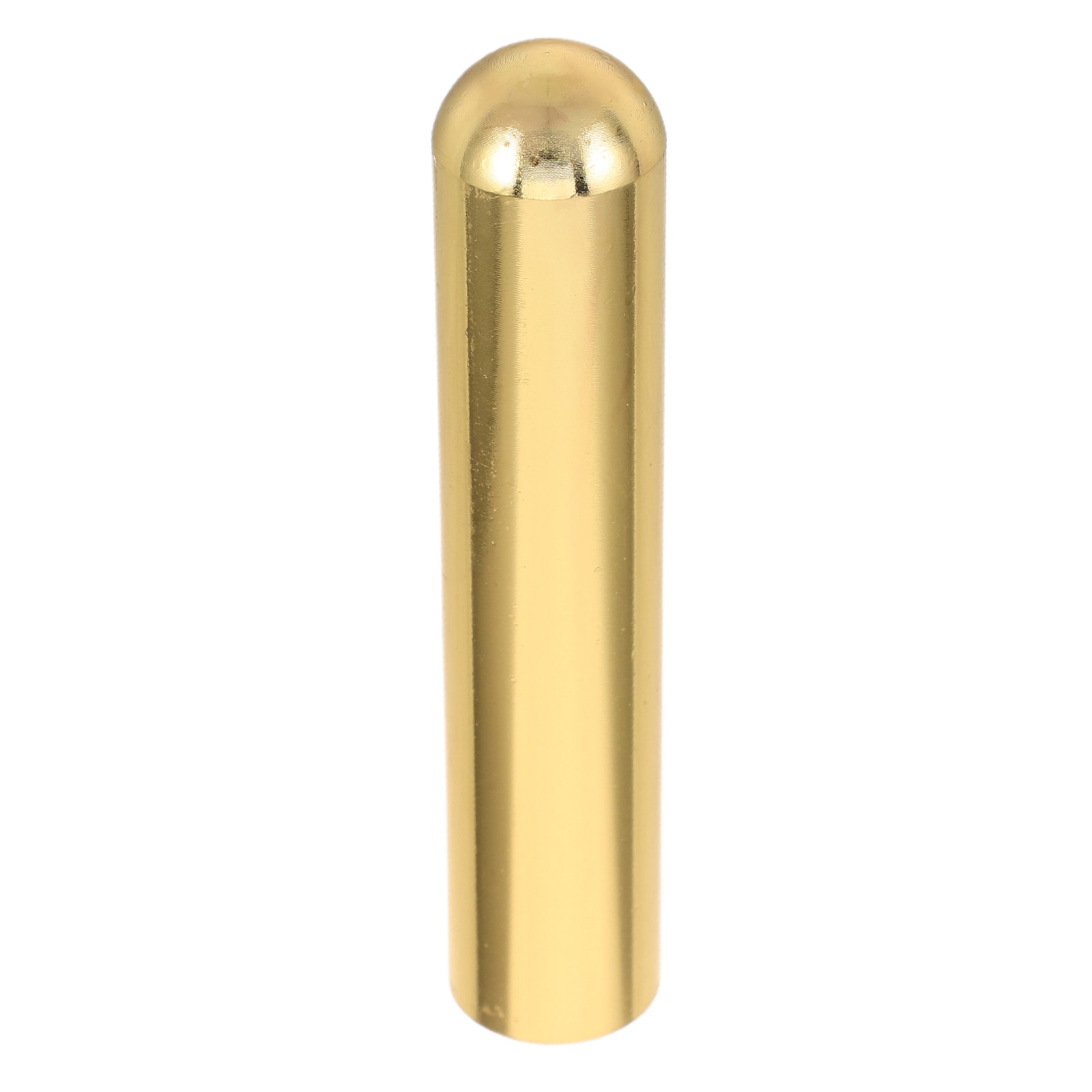 中型ソリッドスチール製ギタースライド、ゴールド仕上げの円筒形 - Guitar Slide Tube のレビューと価格