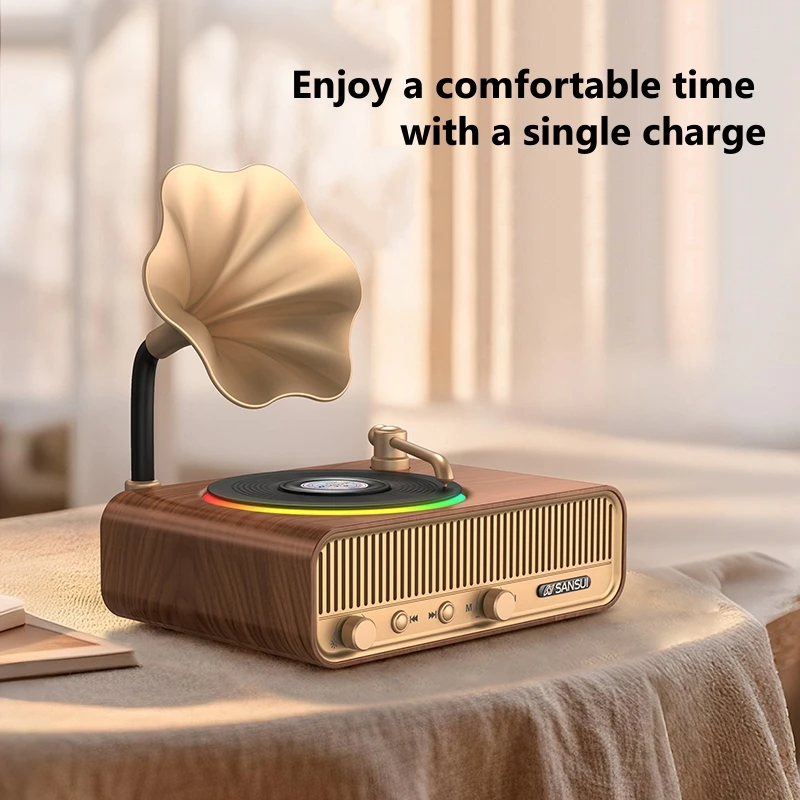 V13 ワイヤレス Bluetooth スピーカーレトロ蓄音 - Apple Music Audio Quality のレビューと価格