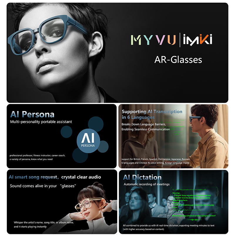 IMIKI ARグラス Googleアシスタント搭載 Hi- - Audio Music Google のレビューと価格