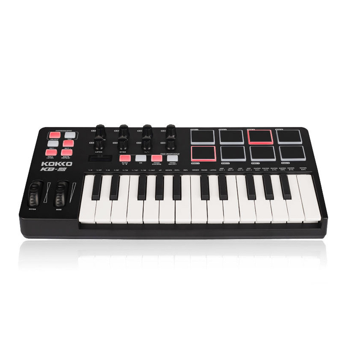 25鍵MIDIコントローラーキーボード、ポータブル音楽制作パ - Midi Controller Pad のレビューと価格
