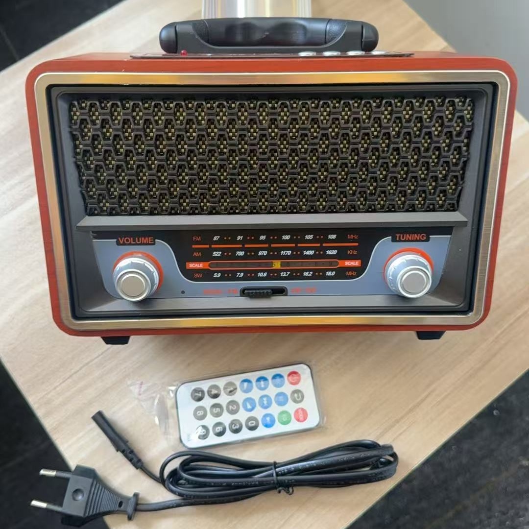 高品質木製ポータブルラジオミュージックプレーヤー AM/FM - Apple Music Audio Quality のレビューと価格