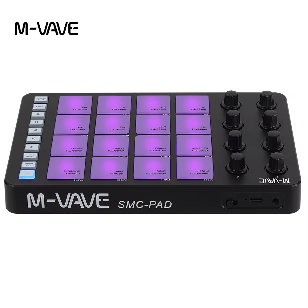 M-VAVE SMC-PAD MIDI ブラックコントローラ - Midi Controller Pad のレビューと価格