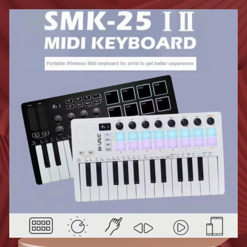 M-Vave Smk-25 ミディキーボードコントローラー  - Midi Controller Pad のレビューと価格
