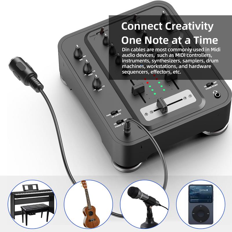 ホットセール MIDI Din 5 to 3.5mm TRS - Audio Music Instrumental のレビューと価格