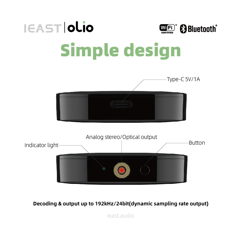 Olio AirPlay2 ワイヤレス Wi-Fi Blue - Audio Music Google のレビューと価格