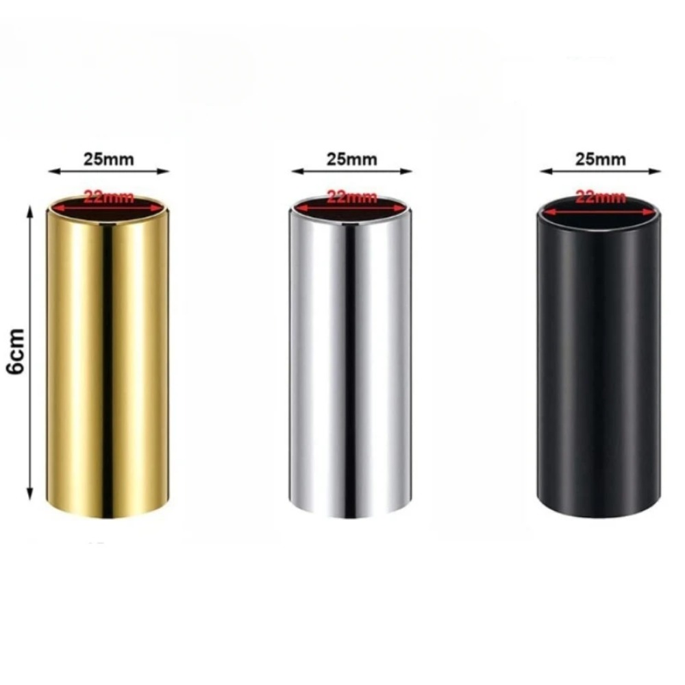 60mmステンレス製ギタースライドバー、エレクトリックウッド - Guitar Slide Tube のレビューと価格