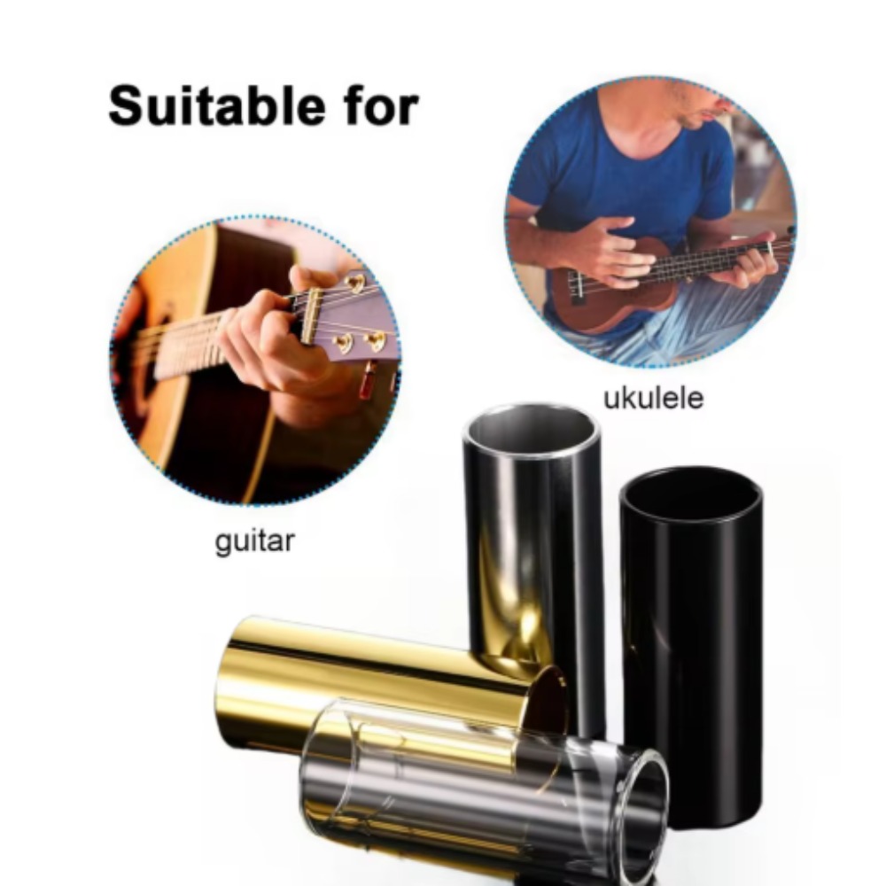 60mmステンレス製ギタースライドバー、エレクトリックウッド - Guitar Slide Tube のレビューと価格