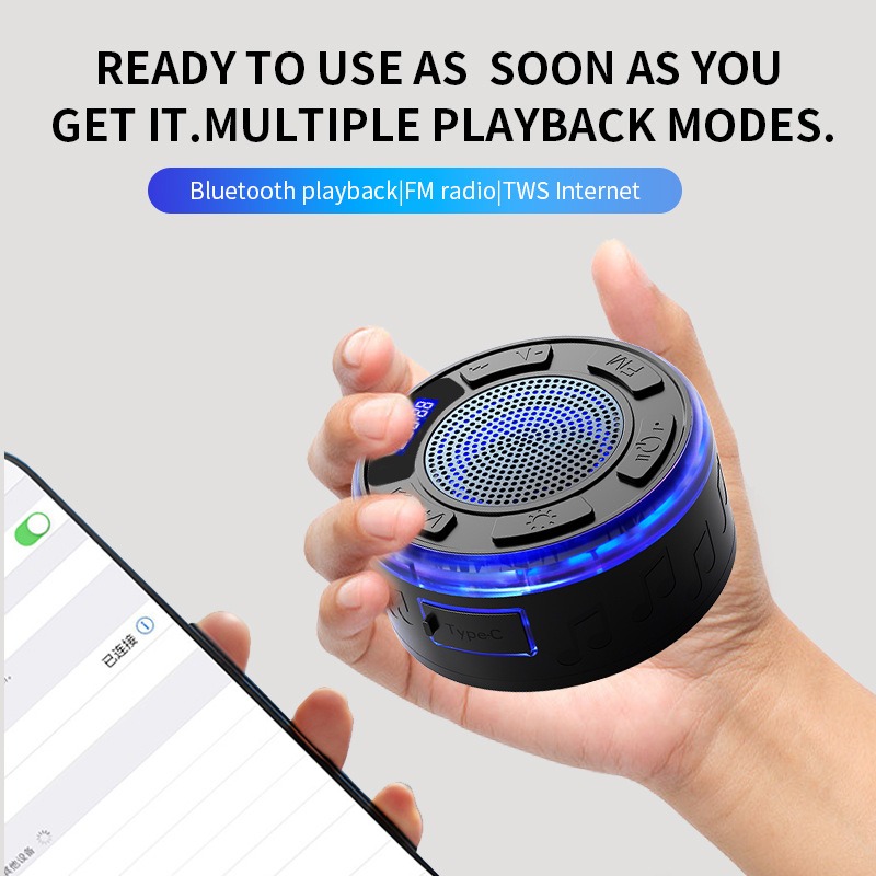浴室防水ワイヤレス Bluetooth スピーカー FM ラ - Apple Music Audio Quality のレビューと価格